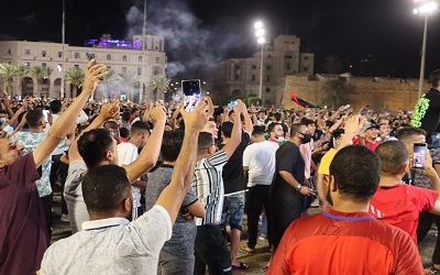 Libyans celebrate 1-0 victory over Angola in World Cup qualifiers as national team now sits atop Group F