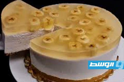 كيك موز بالبسكويت والكريمة
