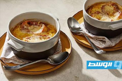 حساء البصل الحار