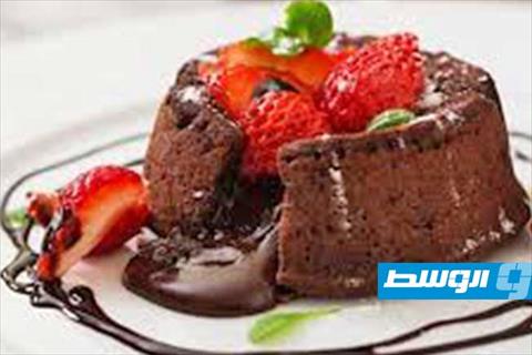 سوفليه شوكولاتة غامقة