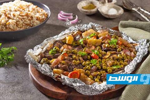 ورقة لحمة بالخضراوات