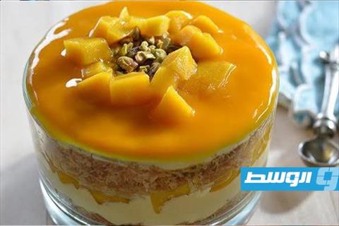 أكواب الكنافة بالكريمة والمانجو