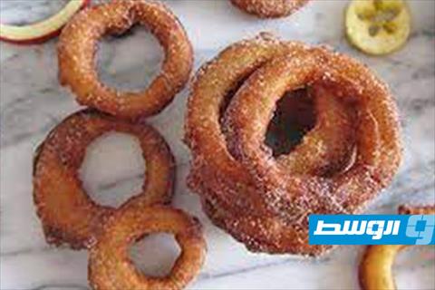 حلقات تفاح مقلية