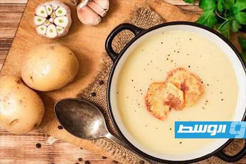 حساء البطاطا بالكريمة